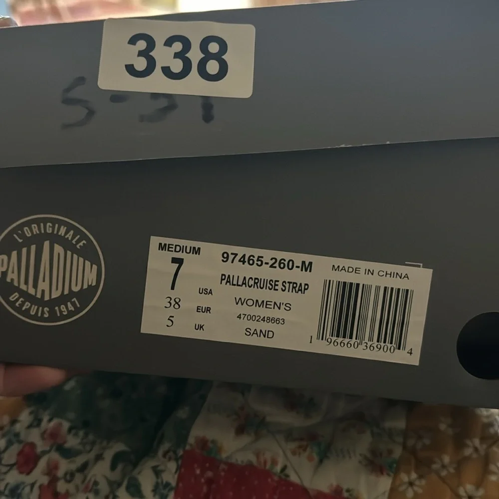 Palladium Pallacruise Platform Sandal Sand Tan Cream Size 7 - Picture 3 of 4